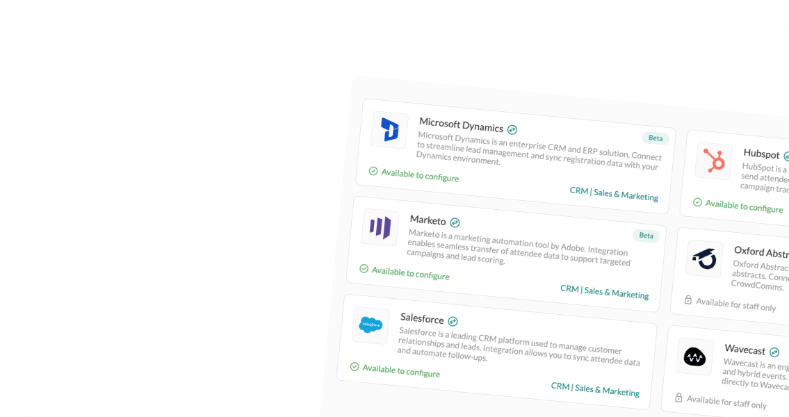 CRMs and marketing platforms