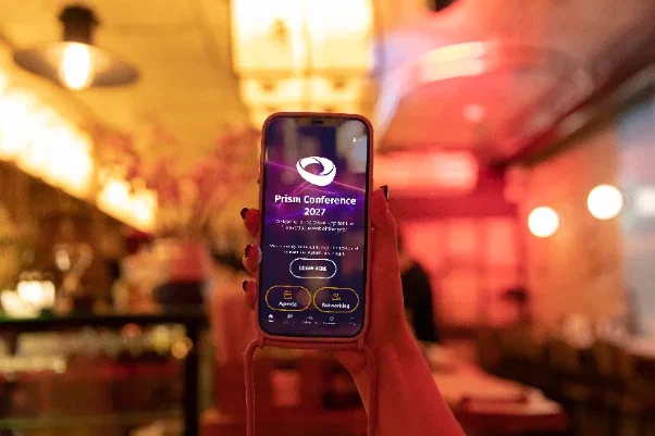 Branded event app pages